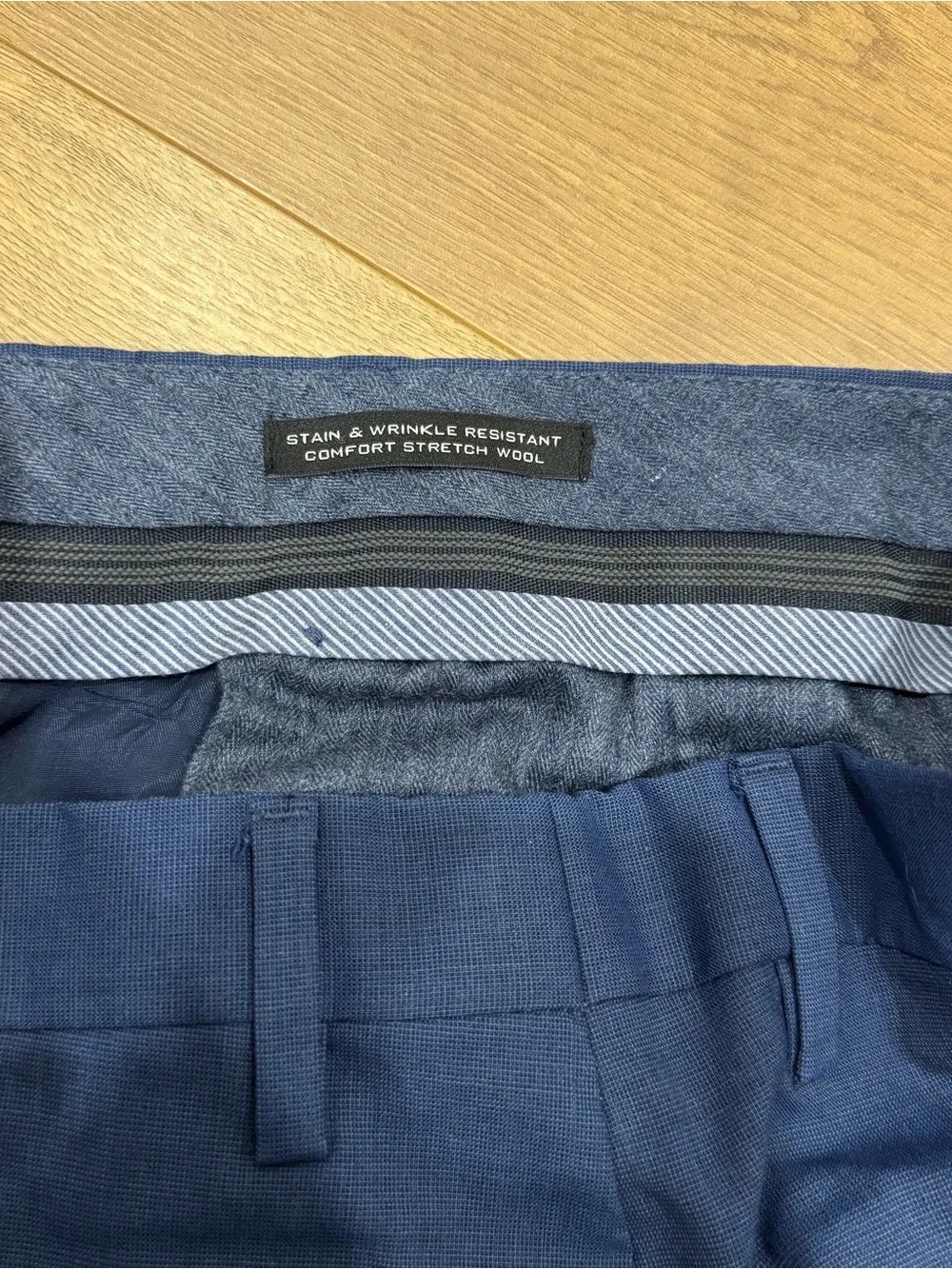 Banana Republic Navy Slim Fit Dress Pant Wool Blend